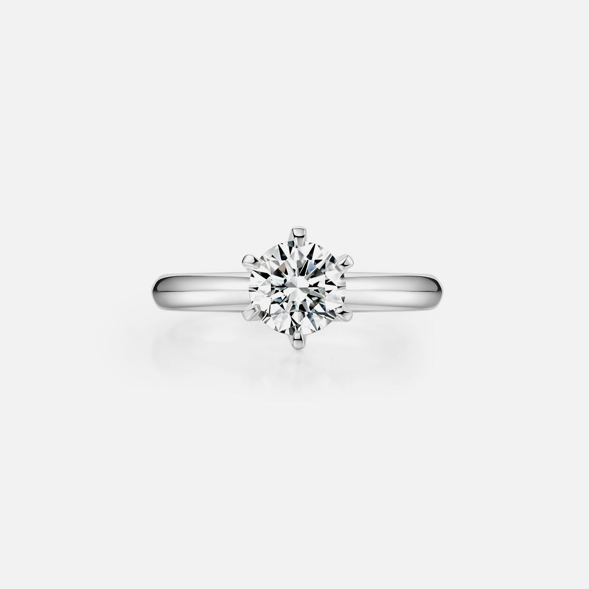 Bague de fiançailles en or blanc 18 carats avec diamants ovales cultivés en laboratoire Bagues de fiançailles personnalisées (3,09 CTW-DE/VS-VVS)