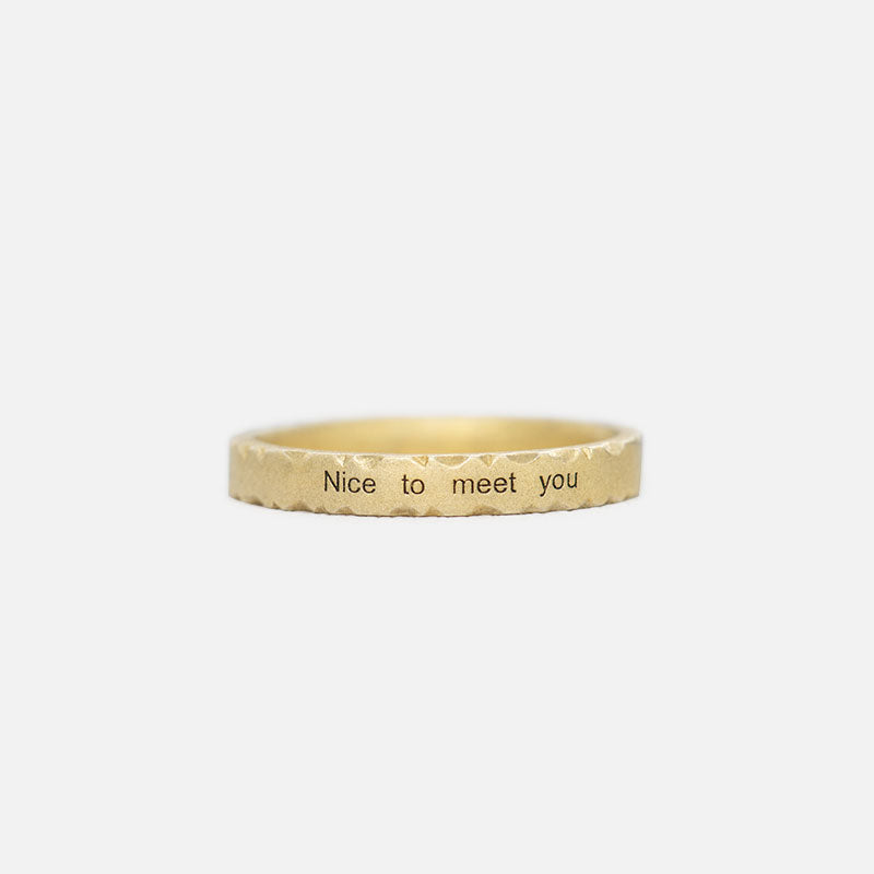 Anillo de bodas de oro de 18 quilates "Amor a primera vista", anillo completamente personalizado